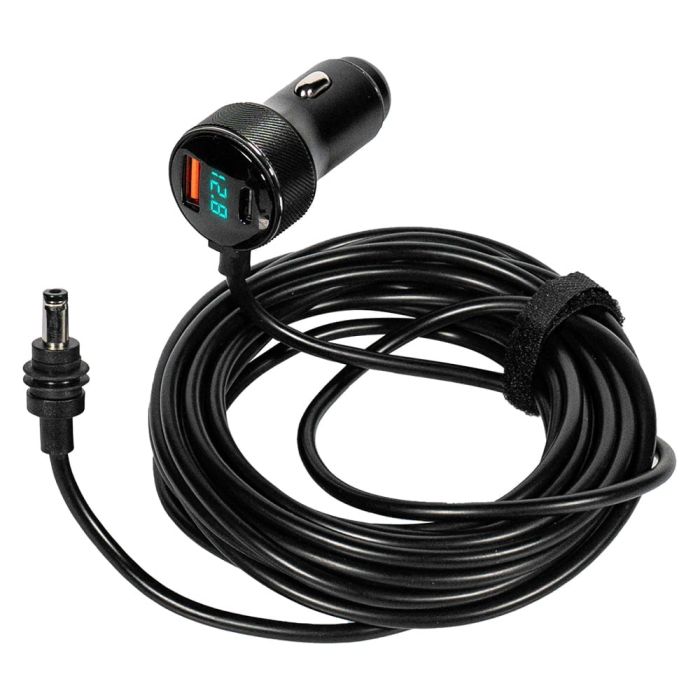 Кабель живлення для Starlink Mini E-NET автомобільний прикурювач/DC з USB Type-C та LED 3м