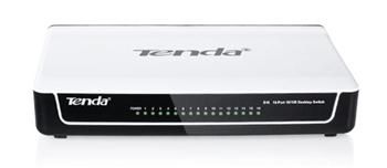 Комутатор TENDA S16 16xFE, Desktop, Некерований