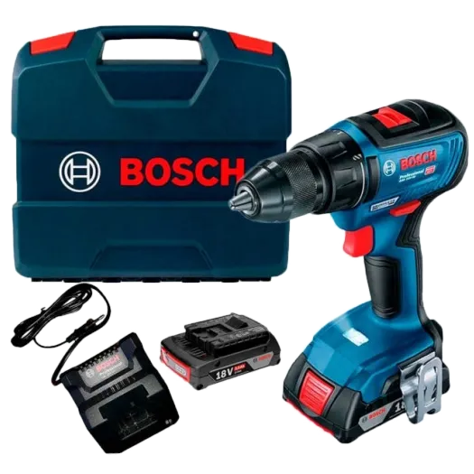 Bosch Professional GSR 18V-50 (06019H5000) Акумуляторний дриль-шурупокрут + 2 акб 18 В / 2 А•г + ЗП GAL 18V-20 + L-Case