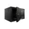 Шафа серверна SteelNet 9U 600 x 350 для мережевого обладнання (скло, чорний)