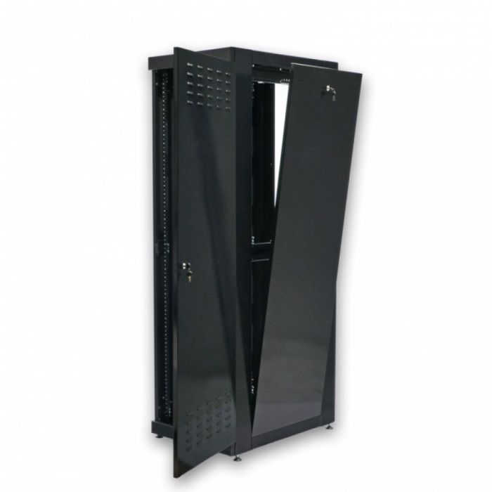 Шафа серверна CMS 42U 610 х 865 UA-MGSE4268MB посилена для мережевого обладнання