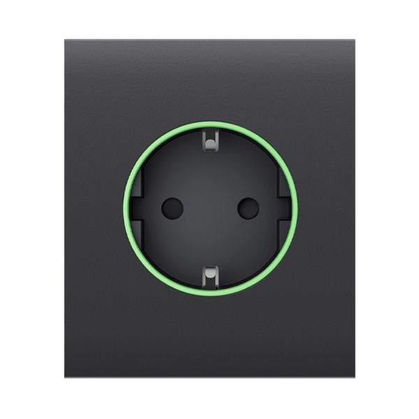 Центральна панель Ajax CenterCover (type F) graphite для вбудованої розетки