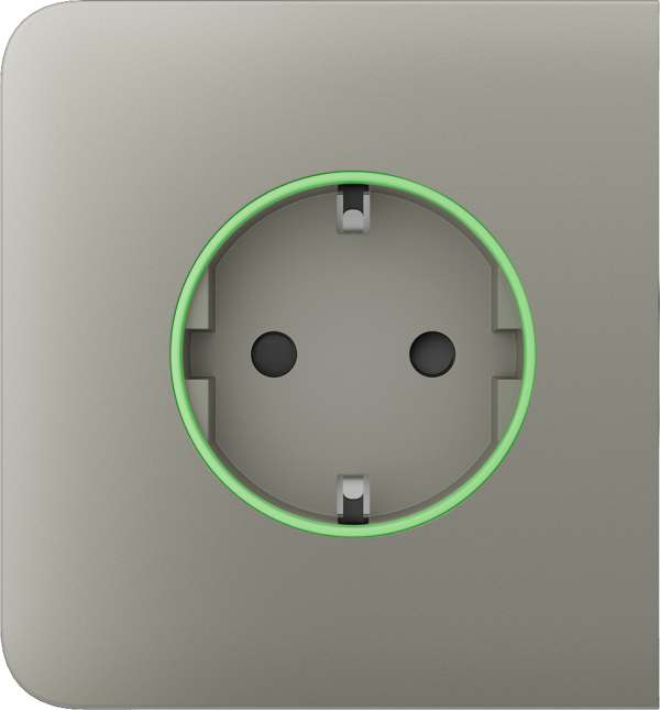 Бічна панель для вбудованої розетки Ajax SideCover (smart) Olive