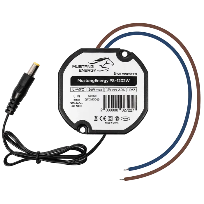 Mustang Energy PS-1202W IP67 Блок живлення