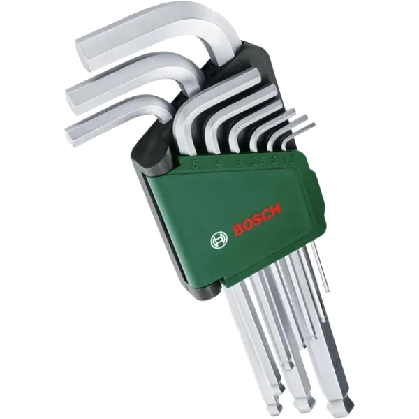 Bosch (1600A02BX9) 9 шт 1.5-10 мм Набір шестигранних ключів