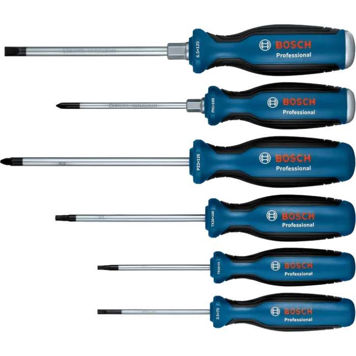 Bosch Professional (1600A02CV3) SL / PH / PZ / TX 6 шт Набір викруток