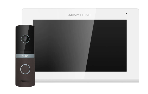 Комплект домофонний ARNY AVD-7423A Wi-Fi (AVD-742A 7" Wi-Fi IPS + AVP-NG230 2Мп), White + Brown