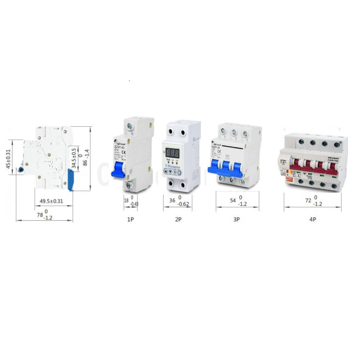 Автоматичний вимикач Lightwell MCB 1P 25A  (DZ47-63 C25)