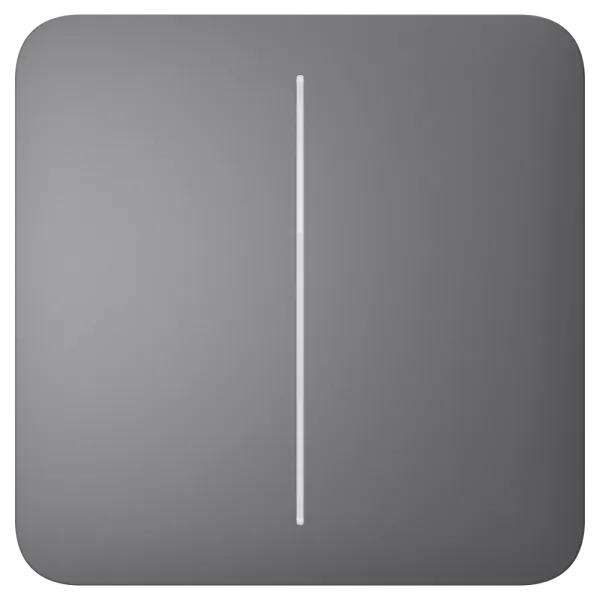 Ajax SoloButton (2-gang) grey Кнопка двоклавішного вимикача