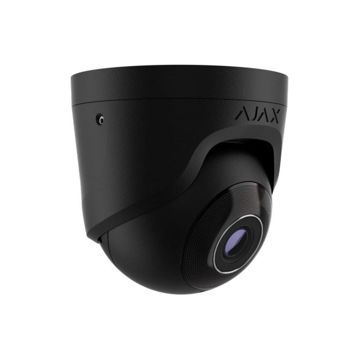 IP-відеокамера Ajax TurretCam (5 Мп/2.8 мм) black, дротова з роздільною здатністю 5 Мп і кутом огляду до 110°
