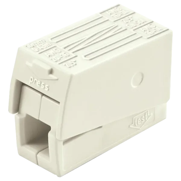 д/підключення освітл приладів 1,0-2,5мм2 (без пасти) Клема WAGO 224-112