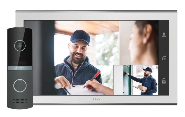 Комплект домофонний ARNY AVD-1321 (AVD-1030 2Мп PiP + AVP-NG230 1Мп), White + Graphite