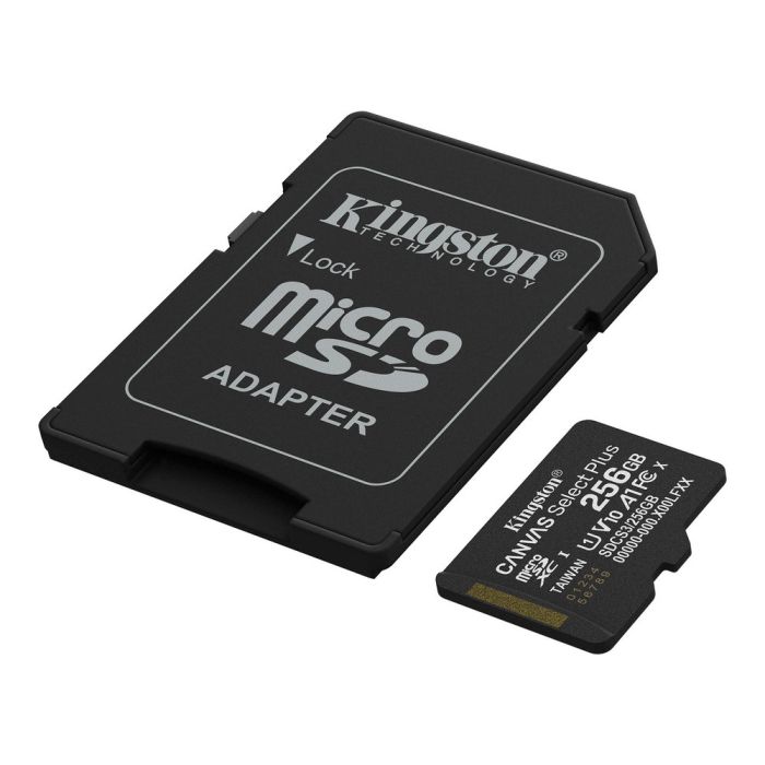 Карта пам'яті microSDXC Kingston 256Gb Canvas Select Plus Gen3 class 10 А1 UHS-I + SD-адаптер (SDCS3/256GB)