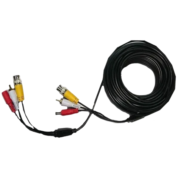 BNC+DC+AV Патчкорд комбінований коаксіальний+живлення+звук 5м