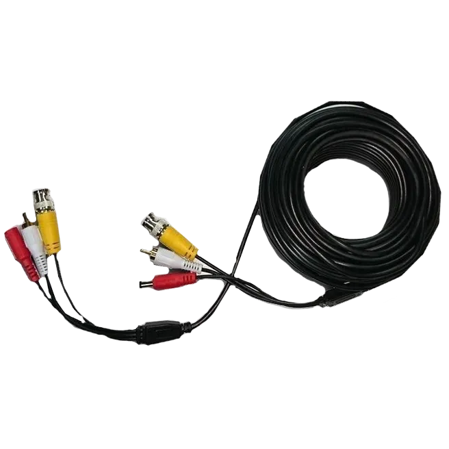 BNC + DC + AV Патчкорд комбінований коаксіальний + живлення + звук 20м
