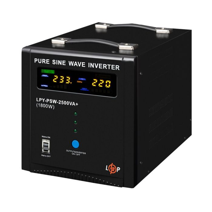Джерело безперебійного живлення Logicpower LPY-W-PSW-2500VA+ (1800W) лінійно-інтерактивний з правильною синусоїдою