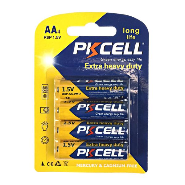 Батарейка PKCELL Extra Heavy Duty AA R6P 1.5V, 4шт//блістер