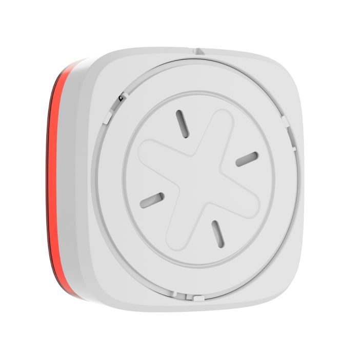 Бездротовий адресний пожежний оповіщувач Ajax EN54 FireProtect (Sounder/VAD) Jeweller white світлозвуковий