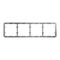 Рамка Ajax Frame (4 seats) для чотирьох розеток або вимикачів