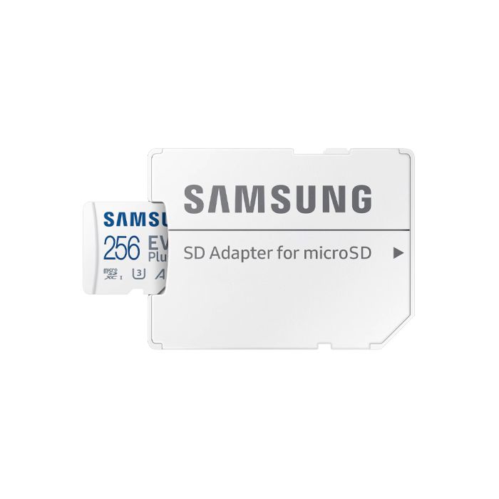 Карта пам'яті Samsung Evo Plus microSDXC 256GB UHS-I U3 V30 A2 + SD адаптер (MB-MC256SA/EU)
