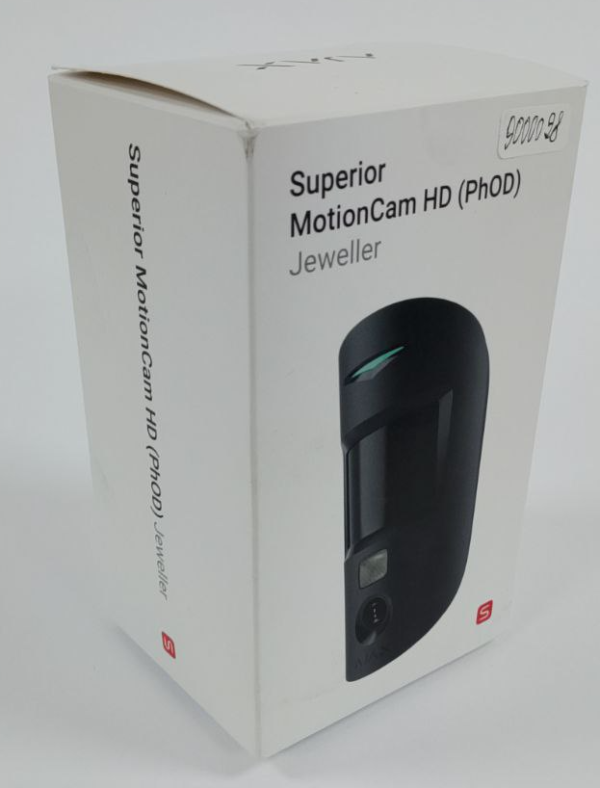 (Уцінка) Бездротовий ІЧ датчик руху з розширеними можливостями фотоверифікації тривог Ajax Superior MotionCam HD (PhOD) Jeweller Black (118275.309.BL1)