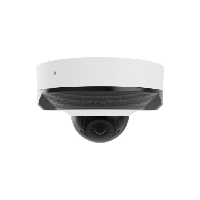 IP-відеокамера Ajax DomeCam Mini (5 Мп/2.8 мм) white, дротова з роздільною здатністю 5 Мп і кутом огляду до 110°