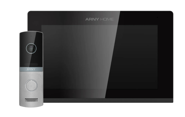 Комплект домофонний ARNY AVD-7423A Wi-Fi (AVD-742A 7" Wi-Fi IPS + AVP-NG230 2Мп), Black + Silver