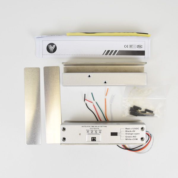 Замок ригеля YB-500U (LED) на скляні двері без рами