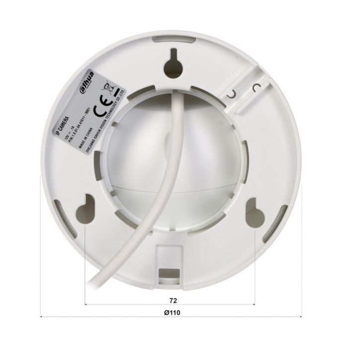 IP-відеокамера 4 Mп Dahua DH-IPC-HDW1430DT-SAW з Wi-Fi і вбудованим мікрофоном для системи відеоспостереження