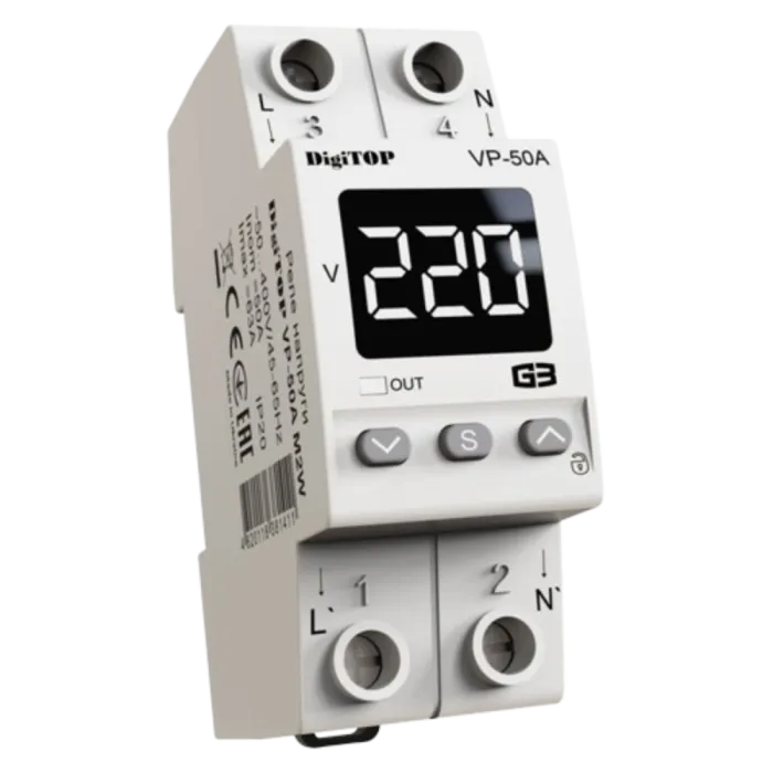 DigiTOP VP-50A M2W Реле напруги