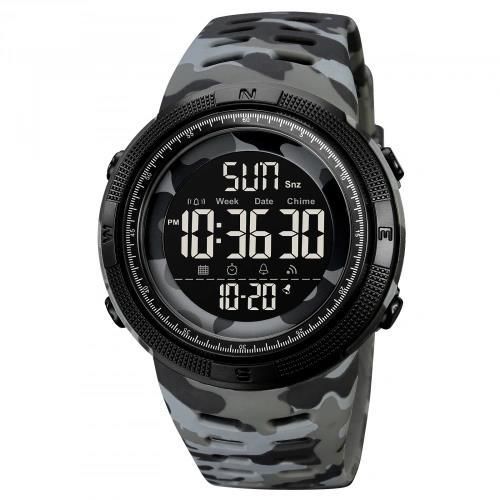 Годинники наручні 2070CMGYBK SKMEI, GRAY CAMO-BLACK