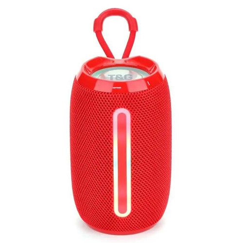 Bluetooth-колонка TG653 з RGB ПІДСВІЧУВАННЯМ,  speakerphone, радіо, red