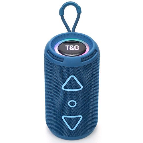Bluetooth-колонка TG656 з RGB ПІДСВІЧУВАННЯМ,  speakerphone, радіо, blue