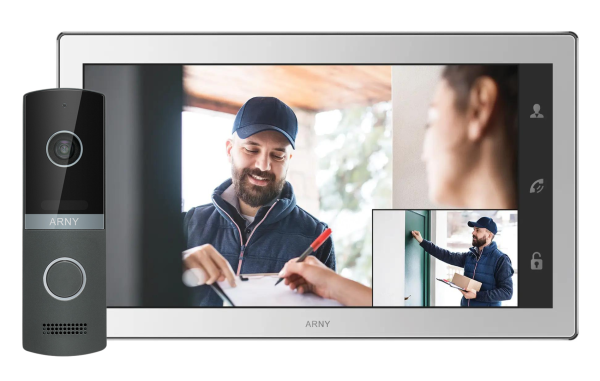 Комплект домофонний ARNY AVD-1421 (AVD-1040 2Мп PiP + AVP-NG230 1Мп), White + Graphite