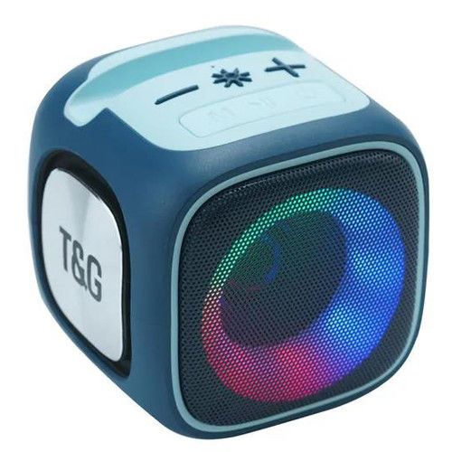 Bluetooth-колонка TG359 з RGB ПІДСВІЧУВАННЯМ,  speakerphone, радіо, blue