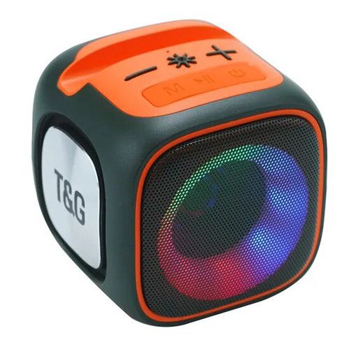 Bluetooth-колонка TG359 з RGB ПІДСВІЧУВАННЯМ,  speakerphone, радіо, green