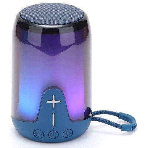 Bluetooth-колонка TG652 з RGB ПІДСВІЧУВАННЯМ,  speakerphone, радіо, blue