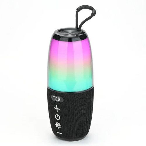 Bluetooth-колонка TG644 з RGB ПІДСВІЧУВАННЯМ,  speakerphone, радіо, black
