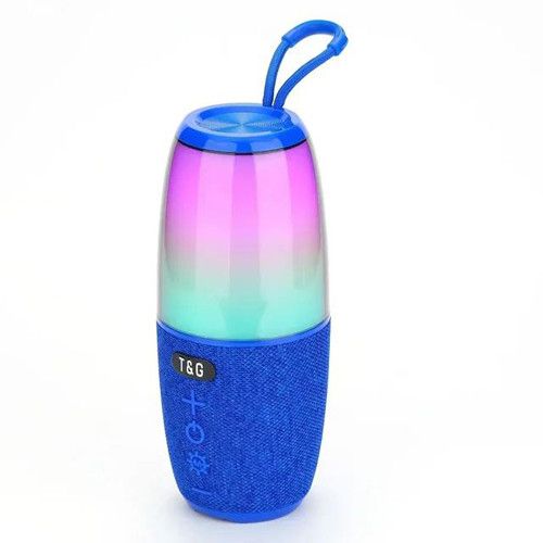 Bluetooth-колонка TG644 з RGB ПІДСВІЧУВАННЯМ,  speakerphone, радіо, blue