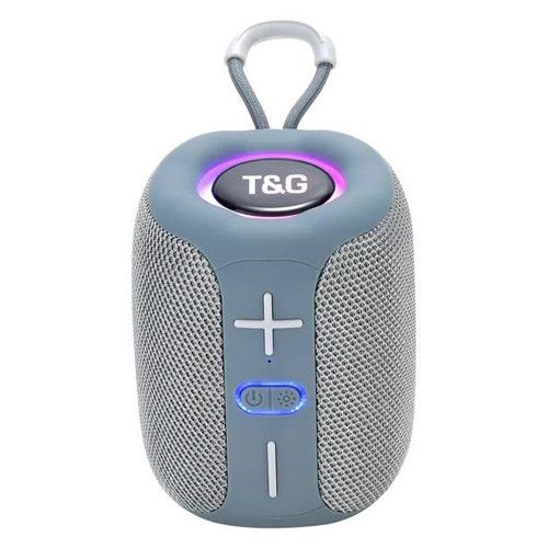 Bluetooth-колонка TG658 з RGB ПІДСВІЧУВАННЯМ,  speakerphone, радіо, grey