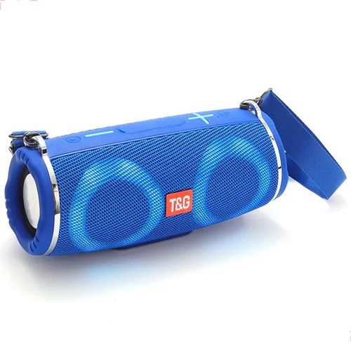 Bluetooth-колонка TG642 з RGB ПІДСВІЧУВАННЯМ,  speakerphone, радіо, blue