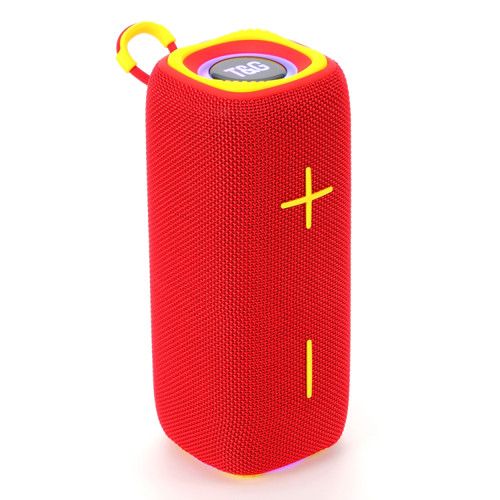 Bluetooth-колонка TG654 з RGB ПІДСВІЧУВАННЯМ,  speakerphone, радіо, red