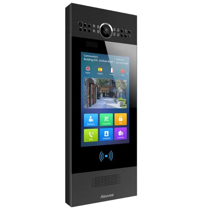 Багатоабонентна панель виклику Akuvox R29C Black на Android (розпізнавання обличчя, Bluetooth)