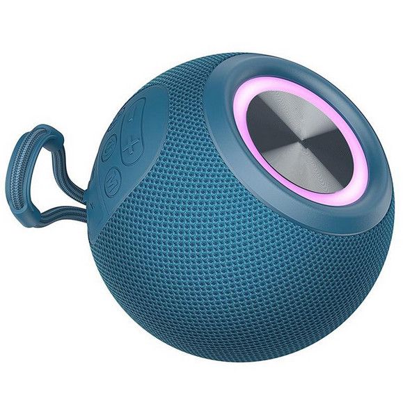 Bluetooth-колонка TG337 з RGB ПІДСВІЧУВАННЯМ,  speakerphone, радіо, blue