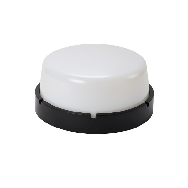 Світильник ERKA 1065D.i LED-Вlack-В з датчиком руху 12W 4200K круглий чорний/білий Е27 IP 65