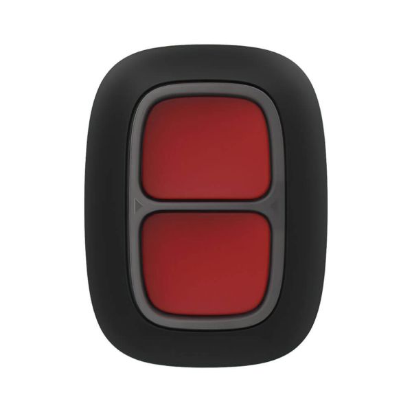Бездротова екстрена кнопка Ajax DoubleButton (8EU) ASP black з захистом від випадкових натискань