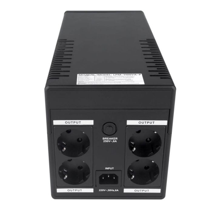 Джерело безперебійного живлення LogicPower LPM-1100VA-P 1100ВА / 770Вт лінійно-інтерактивне