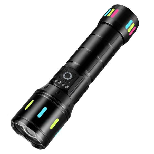 Ліхтар NIGHT VISION FLUORESCENCE CA171-D 1 РЕЖИМ  WHITE LASER LED PM10-TG, індикація заряду, 1x18650/3xAAA, ЗП Type-C, zoom, Box