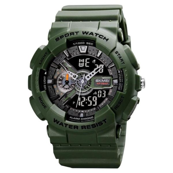 Годинники наручні 1688AG SKMEI, ARMY GREEN