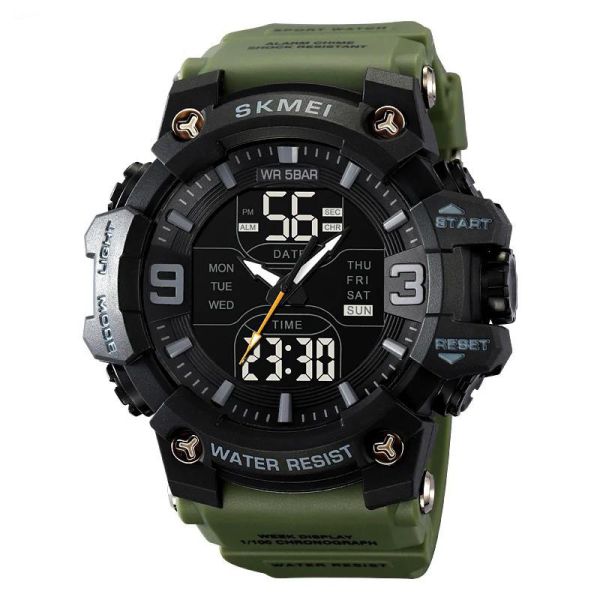 Годинники наручні 2222AG SKMEI, ARMY GREEN